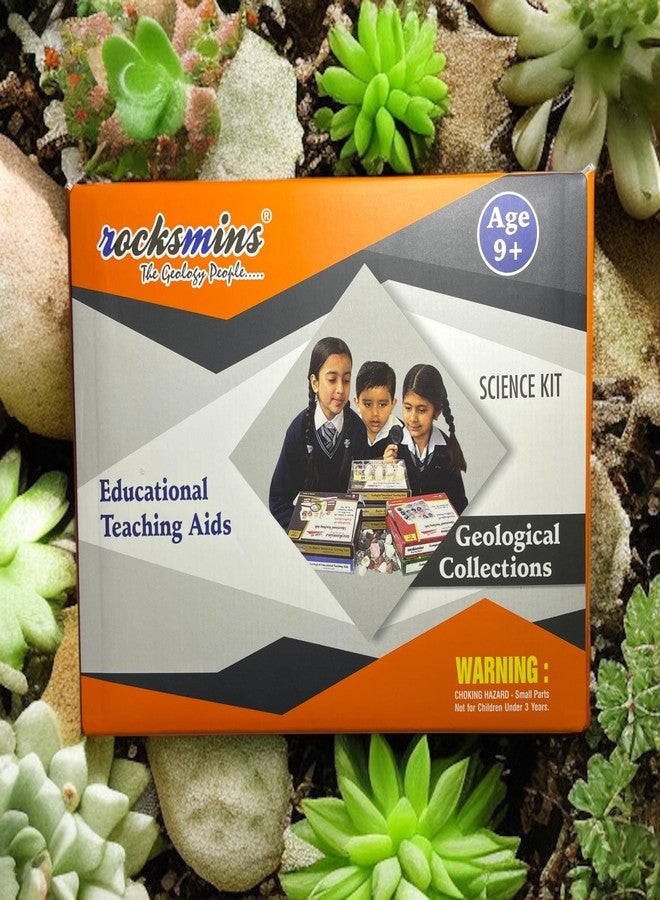 Rocksmins Collection of 20 Rocks Educational Kit Real Rock Collection for Kids & Adults STEM Learning Science Kit with Identification Guide & Storage Box - Image 2